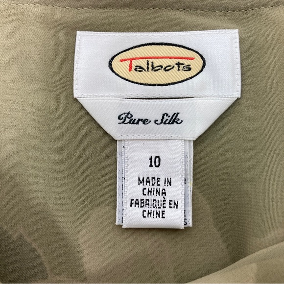Talbots Floral Silk Skirt Size Medium - Picture 7 of 14